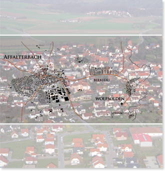 Neues Rathaus Affalterbach: Windfang: Collage