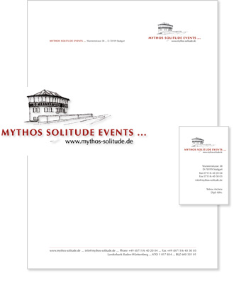 Mythos Solitude Events... Logo, Brief & Visitenkarte