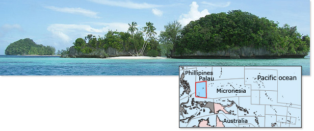 Palau Rock Islands & Map
